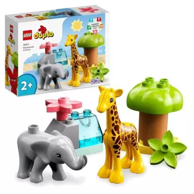 LEGO 10971 DUPLO Animaux Sauvages d'Afrique, Jouet sur le Safari des 2