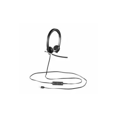 Casque - Filaire - Logitech - H650E - Micro stéréo - Gris