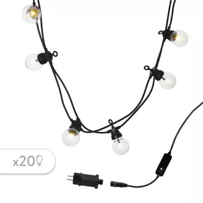 Guirlande lumineuse extérieure connectable Party Clear - LUMI JARDIN