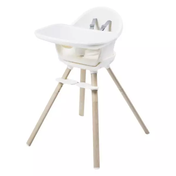 MAXI-COSI Moa Chaise haute bébé évolutive 8 en 1, Chaise haute/Réhausseur/Tabouret/Bureau, De 6 mois a 5 ans, Beyond White2