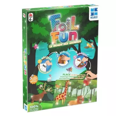 Activité créative - MEGABLEU - Foil Fun - Royaume des Animaux - oeuv