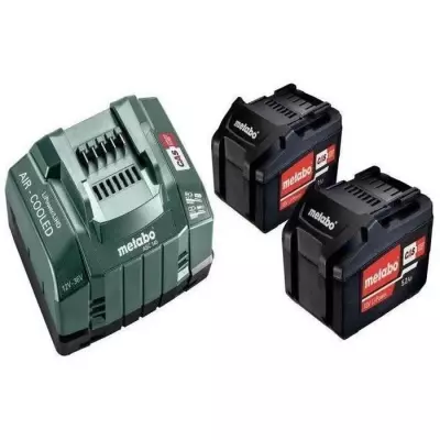 Set de base 2x5,2Ah Li-Power 18V en Boîte en carton - METABO - 685051