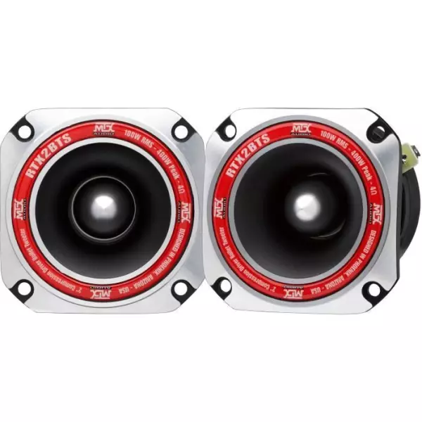 MTX AUDIO - MTX tweeter a haute efficacité RTX2BTs - Ø8cm - Bobine 25mm - 100W RMS - 400W - Peak 4O 102,0dB/2V/1m vendu a la p