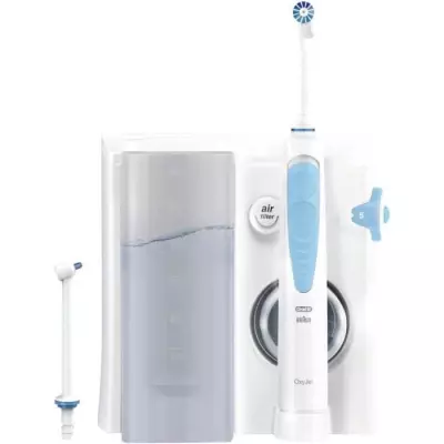 Brosse a dents électrique Oral B Jet Dentaire Oxyjet + 2 canules BLAN