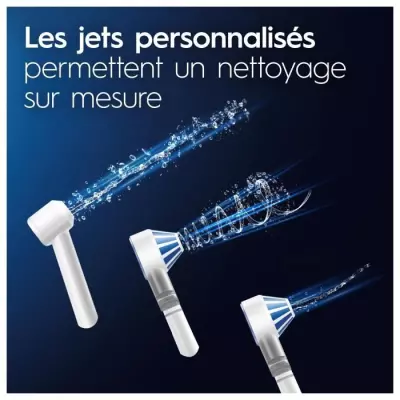 Brosse a dents électrique Oral B Jet Dentaire Oxyjet + 2 canules BLAN