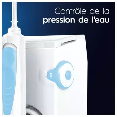 Brosse a dents électrique Oral B Jet Dentaire Oxyjet + 2 canules BLAN