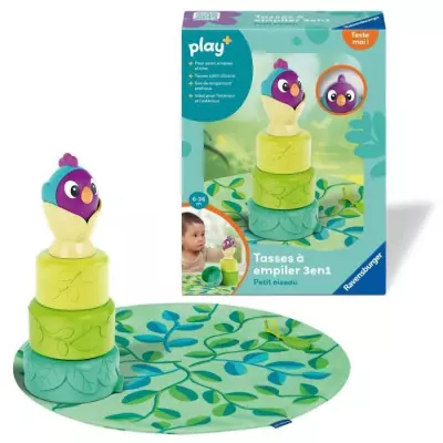 Ravensburger play+, Tasses a empiler - Petit oiseau , 0-12 mois, Premi