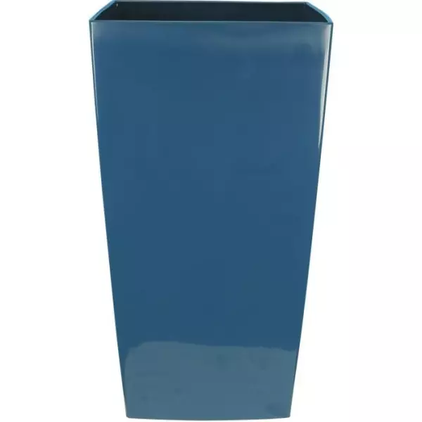 Bac a fleurs carré RIVIERA NUANCE - Plastique - L29xP29xH52 cm - Bleu