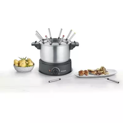 Fondue électrique SEVERIN FO2473 - Caquelon inox amovible - 8 personn