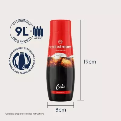 Sodastream - Lot de 6 concentrés COLA - 440ml