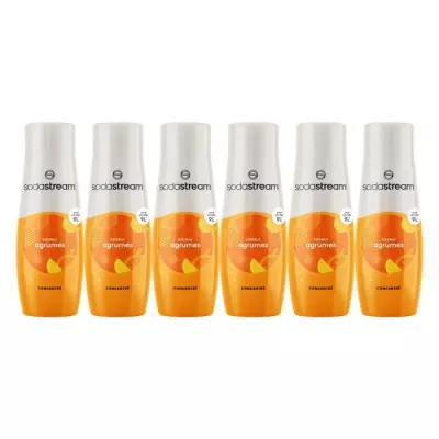 Sodastream - Lot de 6 concentrés AGRUMES - 440ml