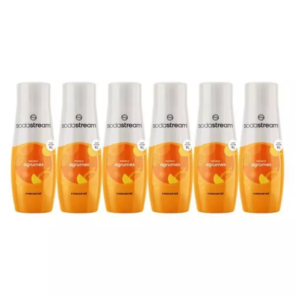 Sodastream - Lot de 6 concentrés AGRUMES - 440ml