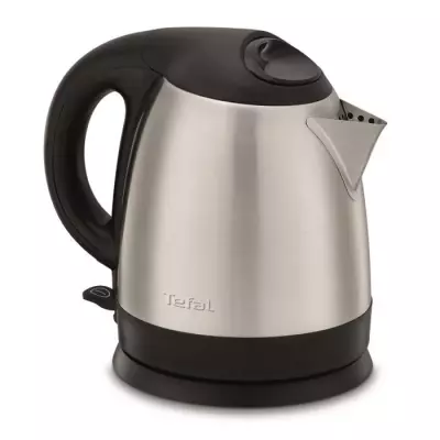 TEFAL Bouilloire électrique inox, 1,2 L, 1800 W, Base pivotante, Ouve