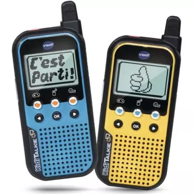 Talkie Walkie VTECH Kidi Talkie - Bleu & Jaune - 6 en 1 pour des heure