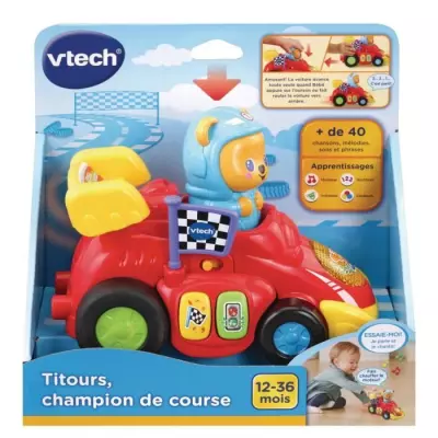 VTECH - Titours, Champion de Course - Véhicule Interactif pour Bébé