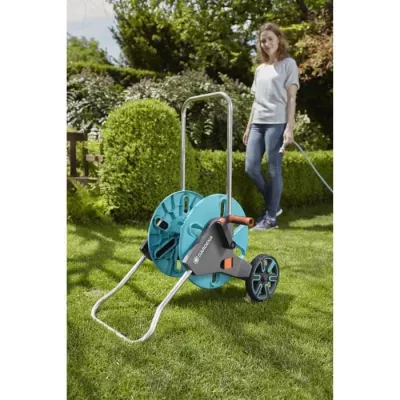 Dévidoir CleverRoll taille M GARDENA - Longueur max 60m - Pour jardin