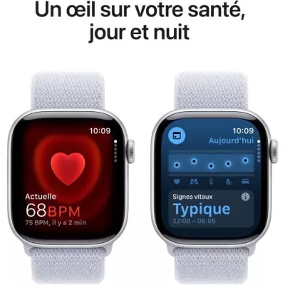 Apple Watch Series 10 GPS + Cellular - 42mm - Boîtier Silver Aluminiu