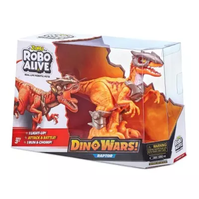 Jouet robotique - ZURU - Robo Alive Dino Wars Raptor - Armure, lumiere