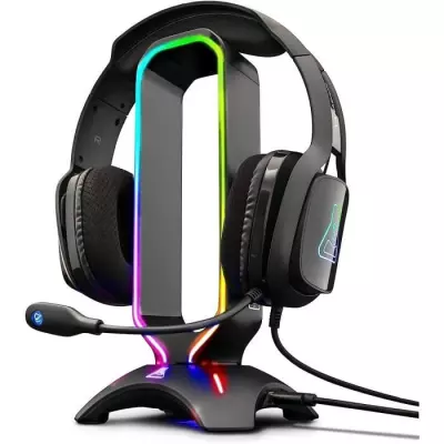 Support pour Casque Gamer - The G-Lab - K-STAND RADON - RGB - USB - No