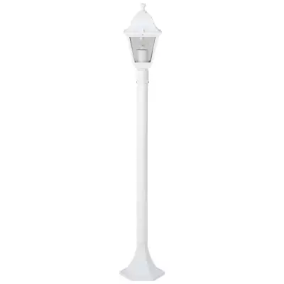 Lampadaire extérieur - BRILLIANT - NISSIE - Blanc - Métal/Verre - 1x