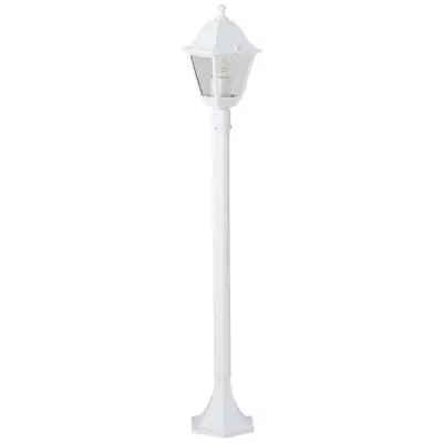 Lampadaire extérieur - BRILLIANT - NISSIE - Blanc - Métal/Verre - 1x