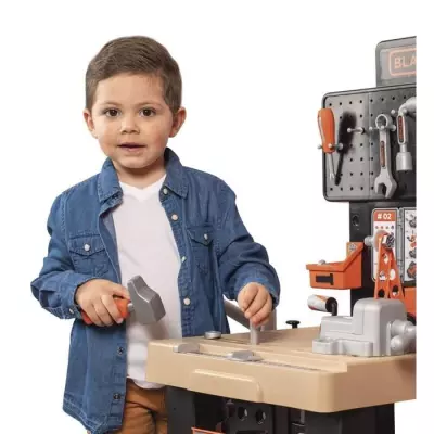 Smoby - Black and Decker - Mega center - 3 parties : mécanique, plomb