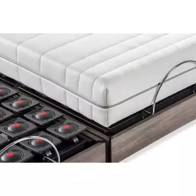 Ensemble relaxation électrique matelas + sommier - 2x80x200 cm - Mate