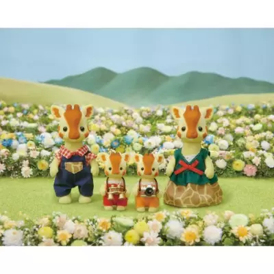 SYLVANIAN FAMILIES - Famille Girafe - 4 personnages articulés - Orang