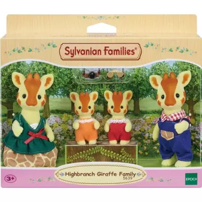 SYLVANIAN FAMILIES - Famille Girafe - 4 personnages articulés - Orang