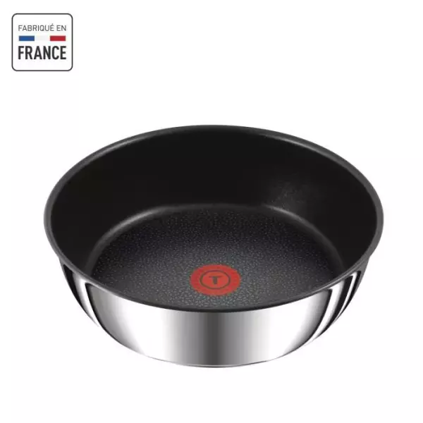 TEFAL INGENIO Preference Sauteuse 24 cm, Induction, Revetement antiadhésif, Inox, Fabriqué en France L9733502