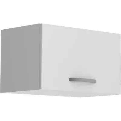 Meuble haut court 1 porte - OSLO - Blanc - L 60 x P 36 x H 35 cm - Cui