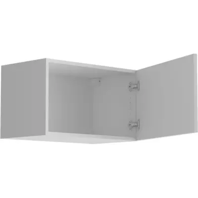 Meuble haut court 1 porte - OSLO - Blanc - L 60 x P 36 x H 35 cm - Cui