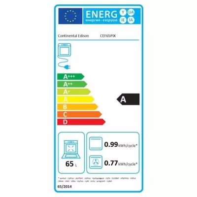 Four encastrable catalyse - Chaleur tournante - CONTINENTAL EDISON - F