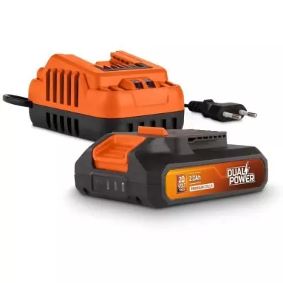 Batterie et Chargeur - Dual Power - POWDP90620 - Batterie 2,0Ah de 20V