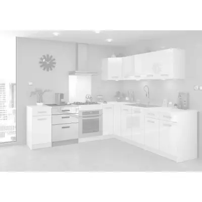 START Meuble bas de cuisine 3 tiroirs - L 60 x Mélaminé blanc - Faç