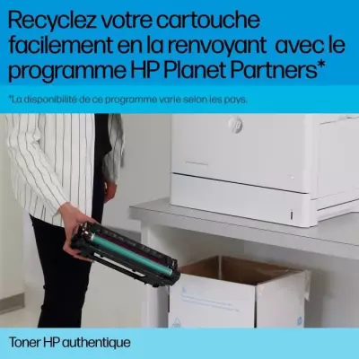 Cartouche de toner jaune HP 203X LaserJet grande capacité authentique