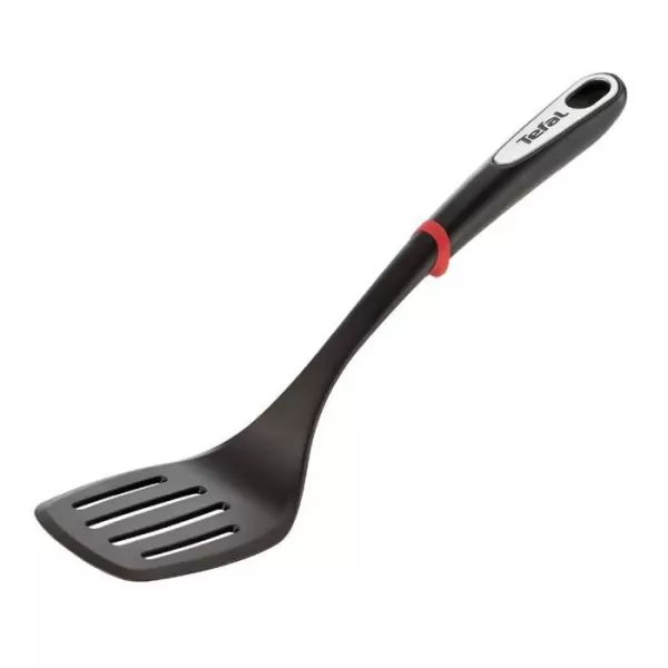 TEFAL INGENIO Spatule a fente, Bague de sécurité silicone, Sans BPA, Résiste jusqu'a 230° C, Compatible lave-vaisselle K2060