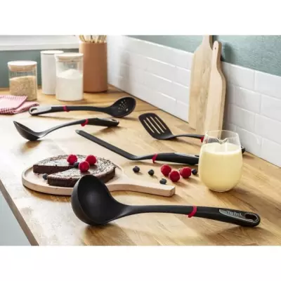 TEFAL INGENIO Spatule a fente, Bague de sécurité silicone, Sans BPA,