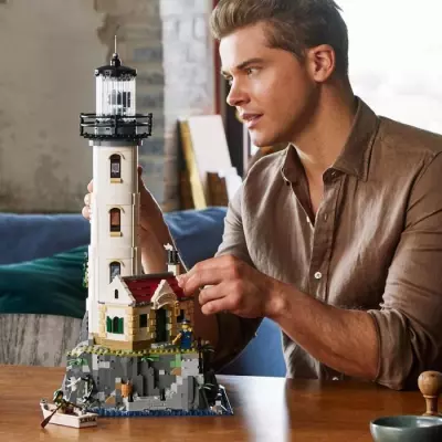 LEGO 21335 Ideas Le Phare Motorisé, Maquette a Construire, Idée Cade