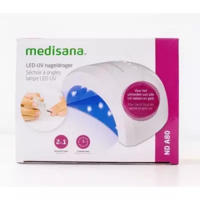 Lampe UV ongle LED - MEDISANA - ND A80 - 2 en 1 pour tous gels et vern