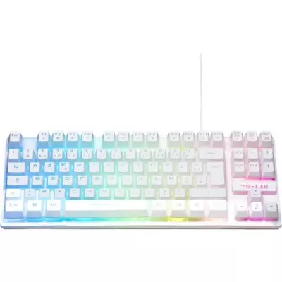 Clavier Gamer - The G-Lab - KEYZ CAESIUM TKL - RGB - Filaire - 100% Pe