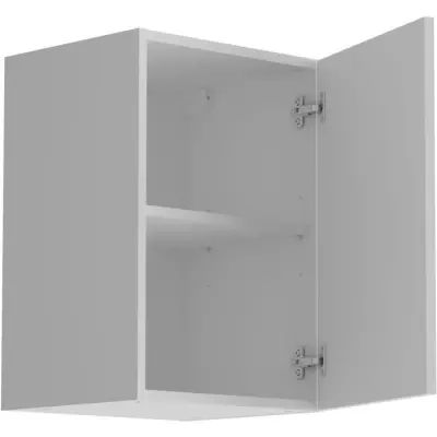 Meuble haut de cuisine OSLO - Blanc mat - 1 porte + tablette - L 40 x