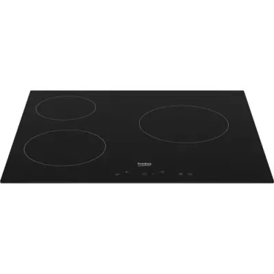 Table de cuisson vitrocéramique - BEKO - 3 foyers - 60 cm - HIC63400