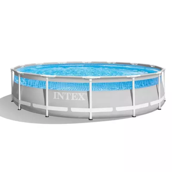 Piscine tubulaire Prism avec fenetre - Intex