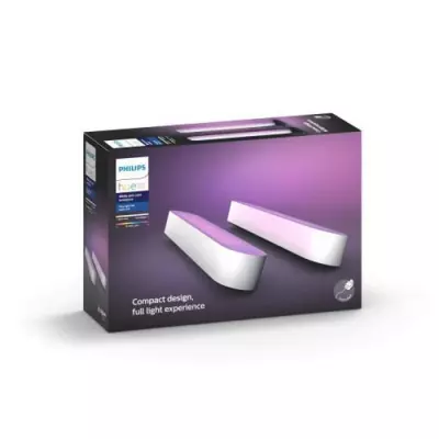 Lampe connectée Philips Hue Hue Play Pack x2 - Blanc