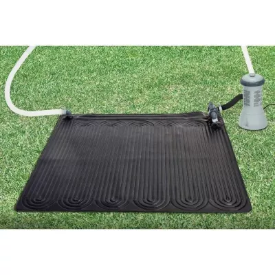 Intex Tapis solaire chauffant PVC 1,2x1,2 m Noir 28685 91056