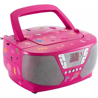 Lecteur Radio CD Portable - BIGBEN INTERACTIVE - CD60RSSTICK - Rose +