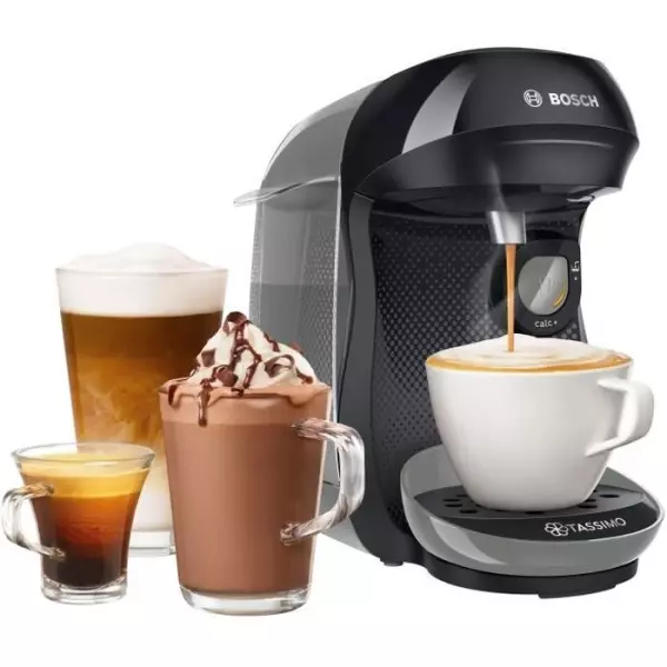 Machine a café multi-boissons BOSCH - TAS1009 - Tassimo T10 HAPPY - Gris