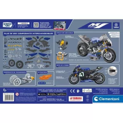 Clementoni - Coffret de construction Yamaha M1 - Application disponibl