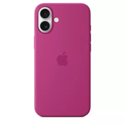 APPLE iPhone 16 Plus - Coque en silicone avec MagSafe - Fuchsia